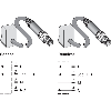 Rideau d'automatisation H=0280mm Rés=40mm P=1,5m PNP / M08 4P+C - SPL-F280PPS2W04