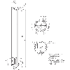 Colonne miroir pour hauteur de champ de protection: 1.950 mm - PM3C22-00030000