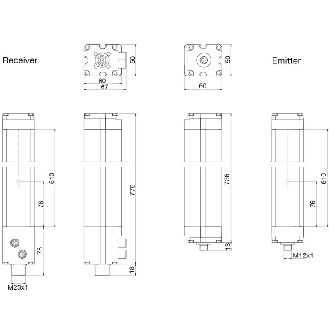 Safety,T4-PLe 2 beams 60m ,STD-LR - LP4ER/0A-050L-Lire la description