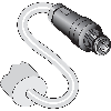 DPM Vérins rainures en C PNP(x2) NO lg19,5mm 12-30Vdc / M08 4P+C0.3m - MZ2Q-CFSPSKP0S04