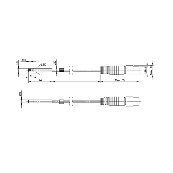 DPM Vérins rainures en C PNP NO lg24mm 10-30Vdc / M08 3P+C0.3m - BMF 423K-AAPS-C-2-P0-S49-00,3 (BMF00P0) DPM Vérins rainures en C PNP NO lg24mm 10-30Vdc / M08 3P+C0.3m - BMF 423K-AAPS-C-2-P0-S49-00,3 (BMF00P0)-Lire la description