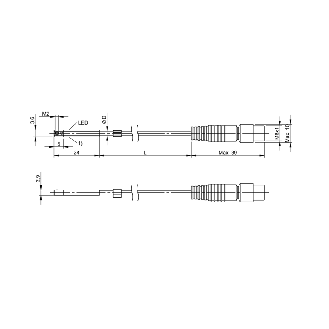DPM Vérins rainures en C PNP NO lg24mm 10-30Vdc / M08 3P+C0.3m - BMF 423K-AAPS-C-2-P0-S49-00,3 (BMF00P0)-Lire la description