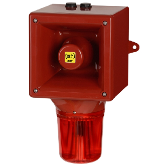 Combiné LED / 120 dB OPTASON 90-253 Vca / 120-253 Vcc - Rouge - O530CLV22303-Lire la description