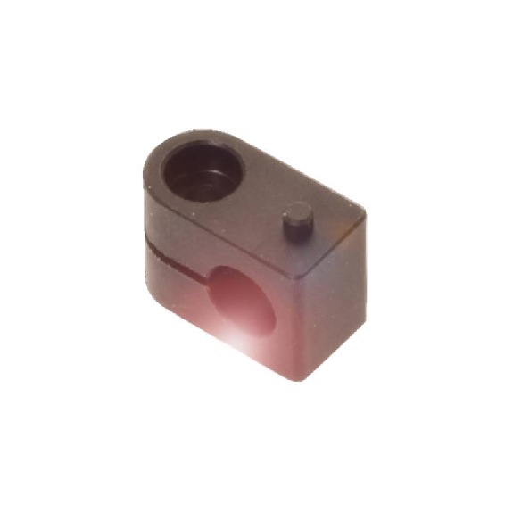 Bloc de serrage pour détecteur Ø6,5mm, PA 6, 17x12x9mm - BES 06,5-KB-1 (BAM009C)-Lire la description