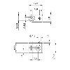 Bloc de serrage pour détecteur Ø6,5mm, PA 6, 17x12x9mm - BES 06,5-KB-1 (BAM009C)