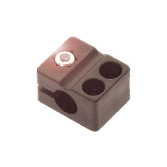 Bloc de serrage pour détecteur Ø8mm ou M08, PA 6, 16x12x20mm - BES 08,0-KB-3 (BAM00A5)-Lire la description