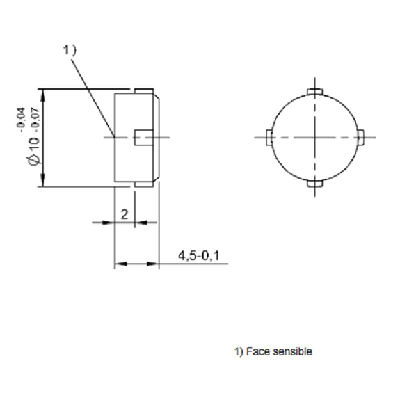 Tag pour couplage inductif - BIS C-122-11/L (BIS0015)-Lire la description