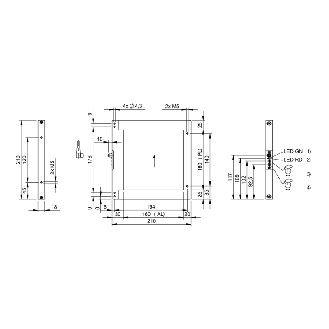 Cadre optique PNP NO P=160x160mm Pot. IR DO / M08 3P - BOW A-1616-PS-C-S49 (BOW002J)-Lire la description