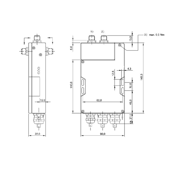 Unité d'exploitation BF (70/455 kHz), PROFIBUS-DP Slave - BIS C-602-019-650-03-KL2 (BIS00A4)-Lire la description