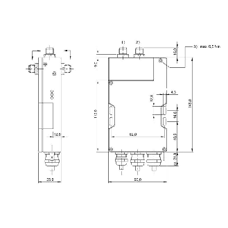 Unité d'exploitation BF (70/455 kHz), PROFIBUS-DP Slave - BIS C-602-019-650-03-KL2 (BIS00A4)-Lire la description