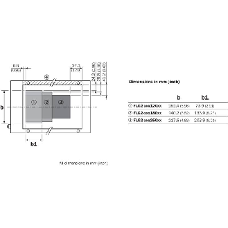 Cadre optique (version fermée) 200x250mm PNP/NPN LO/DO / M12 4P - FLG2-20025011-Lire la description