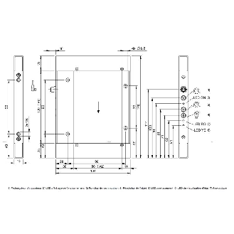 Cadre optique PNP/NPN P=120x80mm Pot. IR LO/DO / M08 4P - BOW B-1208-DU-C-S75 (BOW002Z)-Lire la description