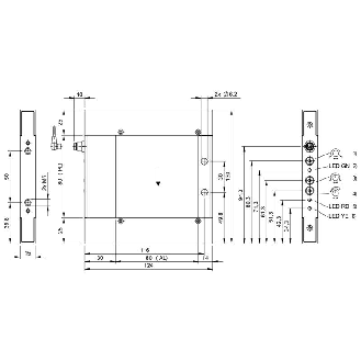 Cadre optique PNP/NPN P=80x80mm Pot. IR LO/DO / M08 4P - BOW B-0808-DU-C-S75 (BOW002Y)-Lire la description