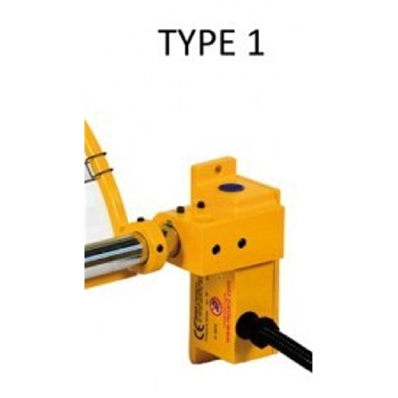 Protecteur pour tours polycarb. A1 Ø350mm larg.240mm avec microrupt. - 1TF350CMA1-Lire la description