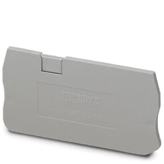 Flasque d'extrémité, 60,5 x 2,2 x 29 mm, gris - D-ST 2,5-TWIN-Lire la description