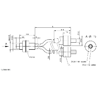 Fibre opt. directe coaxiale, plast. Ø2,2mm, tête M6, 1m - BFO D22-XB-LB-EAK-15-SA1-02 (BFO00C4)-Lire la description
