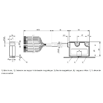 Système de mesure linéaire 0.01...6.5 mm, HTL, câble 5m - BML-S2C0-Q53G-M600-K0-KA05 (BML09U6)-Lire la description
