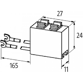 Module d'antiparasitage contacteurs Siemens, RC, 230VAC/DC - 22052 | RC-S01 N/230-Lire la description