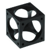 Cube combi série quad Type: EV/AV 40, anodisé noir - 92404 Cube combi série quad Type: EV/AV 40, anodisé noir - 92404