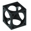 Cube combi série quad Type: EV/AV 50, anodisé noir - 92405