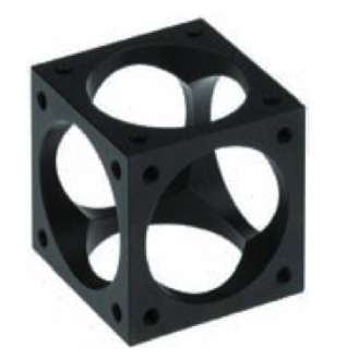 Cube combi série quad Type: EV/AV 50, anodisé noir - 92405-Lire la description
