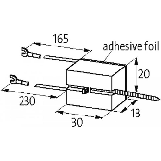 Module d'antiparasitage contacteurs Universel, RC, 230VAC/DC - 20002 | RC-A O22/220-Lire la description