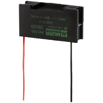 Module d'antiparasitage contacteurs Universel, RC, 230VAC/DC/25VA/W - 20033 | RC-BU1-047/230-Lire la description