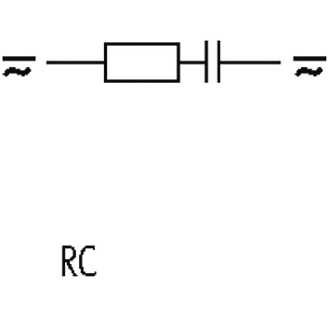 Module d'antiparasitage contacteurs Universel, RC, 230VAC/DC/25VA/W - 20033 | RC-BU1-047/230-Lire la description