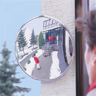 Miroir de surveillance avec support mural 250 mm,  Ø 400 mm - 247.13.962-Lire la description