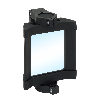 Miroir de renvoi, surface miroir 75 mm x 80 mm - PNS75-008