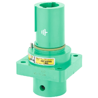 Powerlock; Embase en saillie; section: 50-120mm²; PE; Vert; Protect. - 44420272 | EPIC POWERLOCK A1 S PE/GN SP M12 (1)-Lire la description