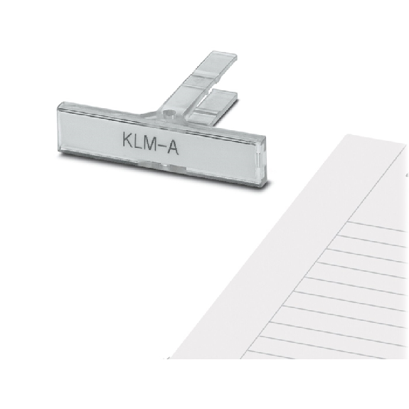 Porte-repère pour barrettes, surface utile : 44 x 7 mm - KLM-A-Lire la description
