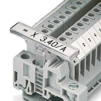 Porte-repère pour barrettes, surface utile : 44 x 7 mm - KLM-A-Lire la description