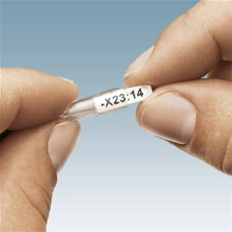 Repères pour fils, transparent, vierge, câble 4-7mm, surface 4x15mm - PATG 3/15-Lire la description