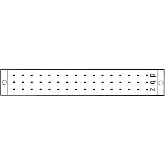Support porte-carte Europe, 48 pôles F, 250V 4A, rangées z, b, d - 63020 | SKP 48/1F-Lire la description