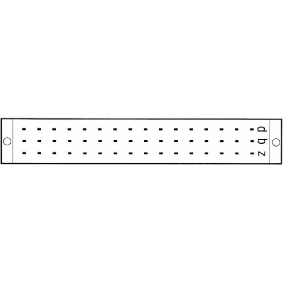 Support porte-carte Europe, 48 pôles F, 250V 4A, rangées z, b, d - 63020 | SKP 48/1F Support porte-carte Europe, 48 pôles F, 250V 4A, rangées z, b, d - 63020 | SKP 48/1F-Lire la description