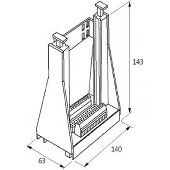 Support porte-carte Europe, 64 pôles G, 250V 3A, rangées z, b, d, f - 63040 | SKP 64 IG Support porte-carte Europe, 64 pôles G, 250V 3A, rangées z, b, d, f - 63040 | SKP 64 IG-Lire la description