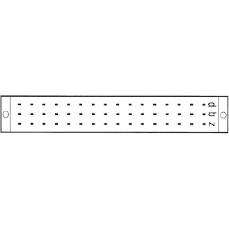 Support porte-carte Europe, 32 pôles F, 250V 4A, rangées b, z - 63010 | SKP 32/1-Lire la description