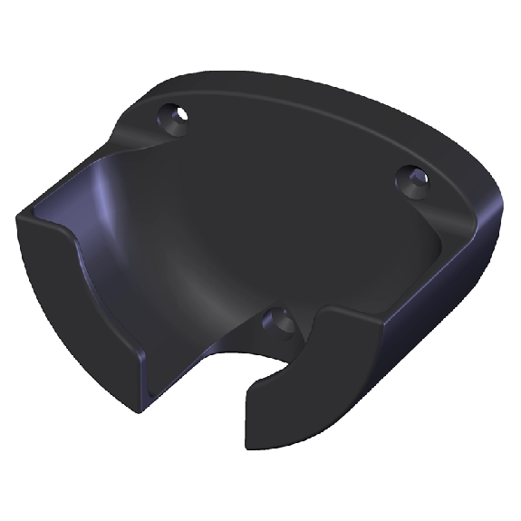 Support noir pour pupitre portable HBA fixation par vis - HBA-100221 Support noir pour pupitre portable HBA fixation par vis - HBA-100221-Lire la description