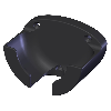 Support noir pour pupitre portable HBA fixation par vis - HBA-100221 Support noir pour pupitre portable HBA fixation par vis - HBA-100221