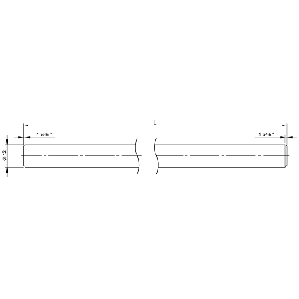 Tige pour systèmes de montage BMS, Ø 12 x 600 mm, inox, Ecolab  - BMS RS-S-D12-0600-00 (BAM03F1)-Lire la description
