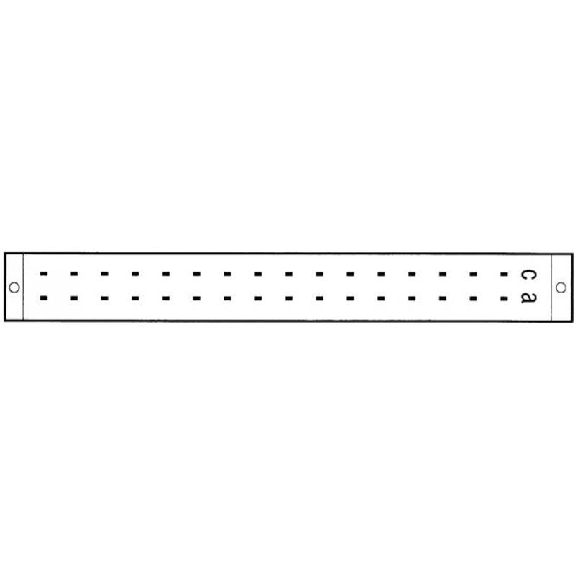 Support porte-carte Europe, 32 pôles D, 250V 4A, rangées a, c - 630732 | SKP 32/1D-Lire la description