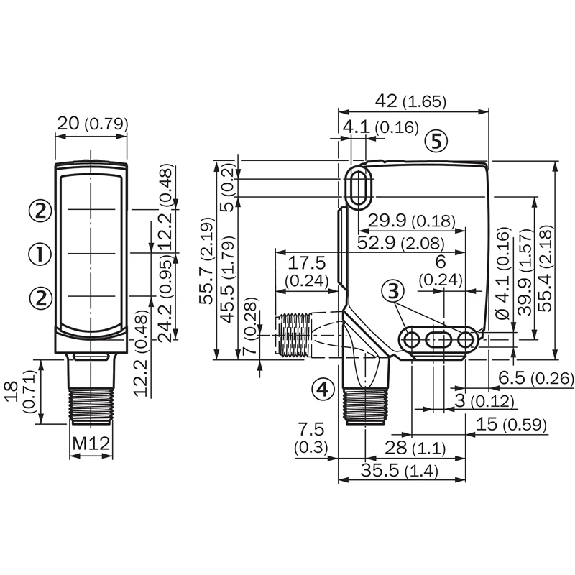 Cellule EAP PNP/NPN P=750mm PinPoint / M12 4P - WTS16P-24161320CZZ Cellule EAP PNP/NPN P=750mm PinPoint / M12 4P - WTS16P-24161320CZZ-Lire la description