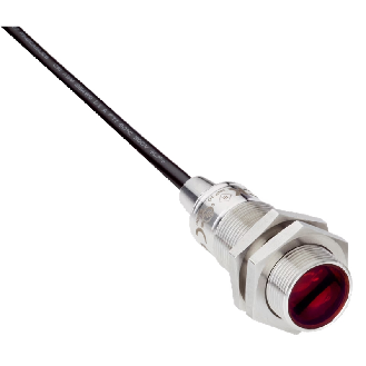 Cellule Bar. reflex PNP P=7.2m PinPoint LO/DO M18 Inox Axial C2m PVC - GRL18S-P1131V-Lire la description