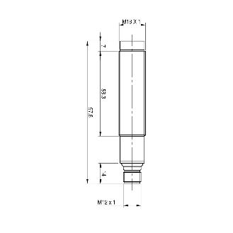 Cellule Directe PNP P=300mm Laser NO+NF M18 Plast. Axial M12 4P - FAL4/BP-0E-Lire la description
