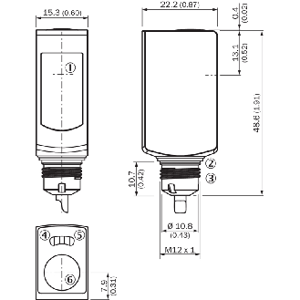 Cellule Bar. reflex PNP P=5m PinPoint LO/DO Inox V4A HD / Câble 5m - WL4S-3P1032HS02-Lire la description