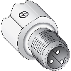 Cellule Bar. reflex PNP P=7.2m LO/DO M18 Laiton Radial / M12 4P - GRL18S-F245X