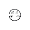 Cellule Directe PNP P=1m Pot. LR LO/DO / M08 4P - QMR8/0P-0F