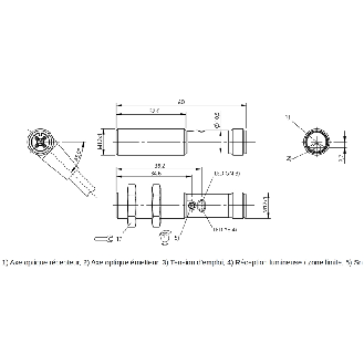 Cellule Directe PNP P=400mm Pot. IR LO M12 Métal Axial M12 4P - BOS 12M-PS-ID10-S4 (BOS01Y2)-Lire la description