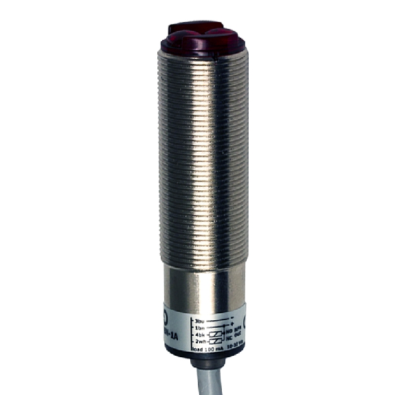 Cellule EAP PNP P=130mm LR NO+NF M18 Métal Axial Câble 2m - FARS/BP-1A-Lire la description